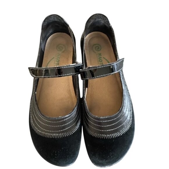 Naot Black Suede Leather Mary Jane 39 - Picture 3 of 7